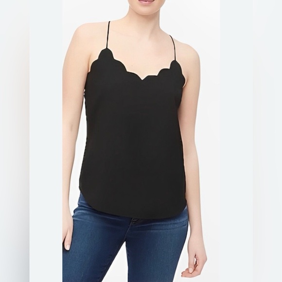 NWT J.Crew Scalloped Cami Tank, Size 12 - Picture 3 of 9